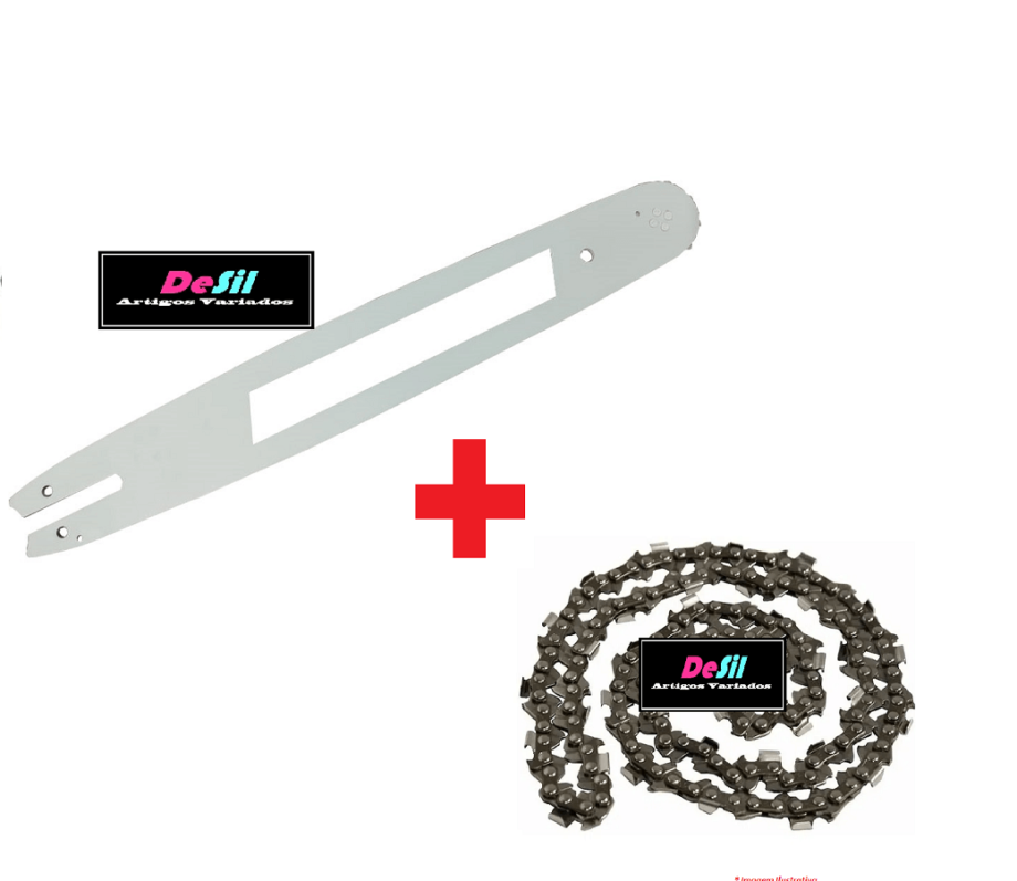 Kit Sabre + Corrente para Motosserras Stihl MS 210 / 250 - 25 Dentes.