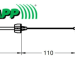 Cabo do Freio Para Cortador de Grama 1,5x1090 /110mm - Trapp