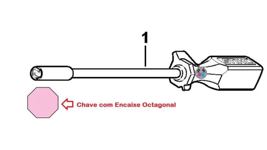 Chave de Regulagem Canhão Para Soprador Stihl BG 86 / 56 - Original