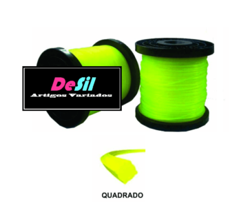 PROMOÇÃO! 20 Metros de Fio de Nylon para Roçadeiras - 3,0 mm QUADRADO