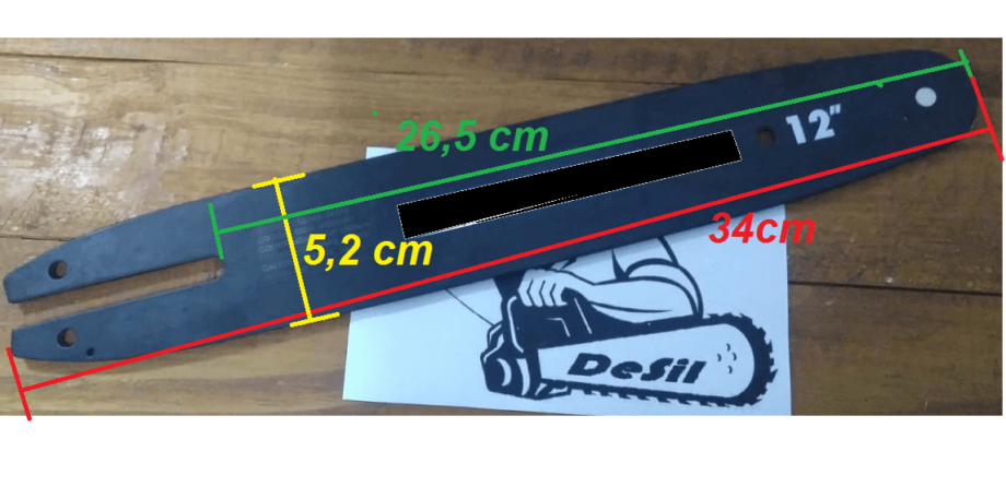 KIT Sabre 12" + 02 Correntes 22 Dentes 3/8 1,1 - Para STIHL MS 170 / 180
