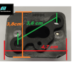 Flange / Brida / Conexão do carburador para Roçadeiras 33 cc