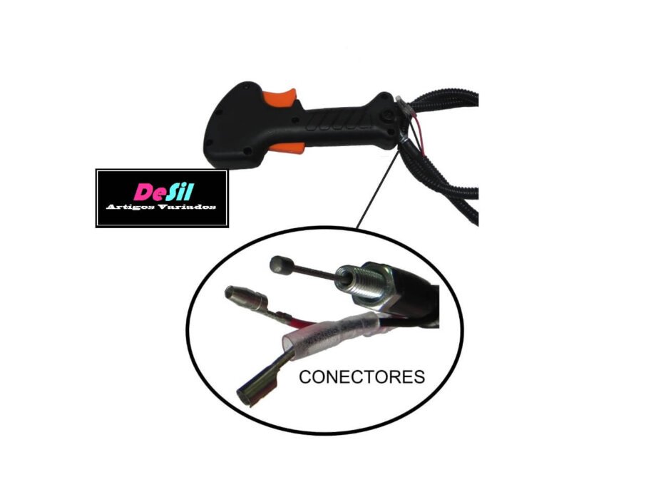 Punho / Manejo Acelerador com Cabo para Roçadeiras Reforçado Para Guidão de 19 mm