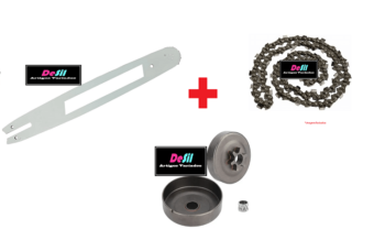 Kit Sabre + Corrente + Pinhão c/ Rolamento para Motosserras Stihl MS 250 / MS 025