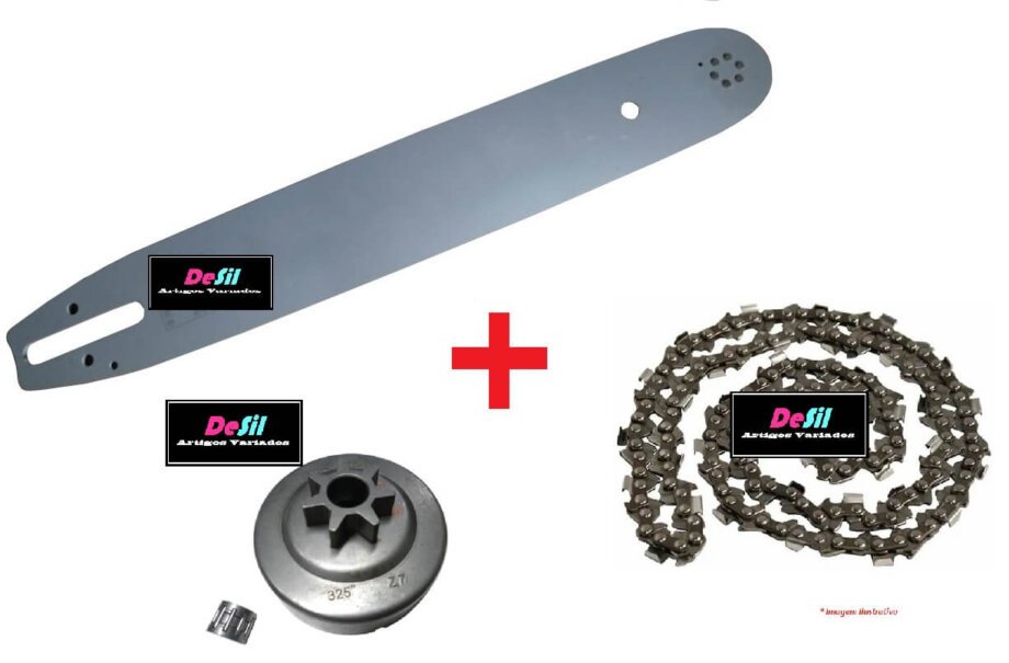 Kit Sabre, Corrente e Pinhão P/ Motosserras Stihl MS 260