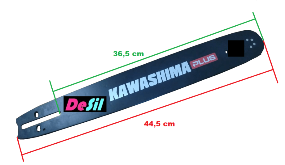 Kit Sabre e Corrente Para Motosserras TEKNA / TOYAMA / KAWASHIMA - 16" - 28 Dentes + 1 Elos 3/8 1,5mm