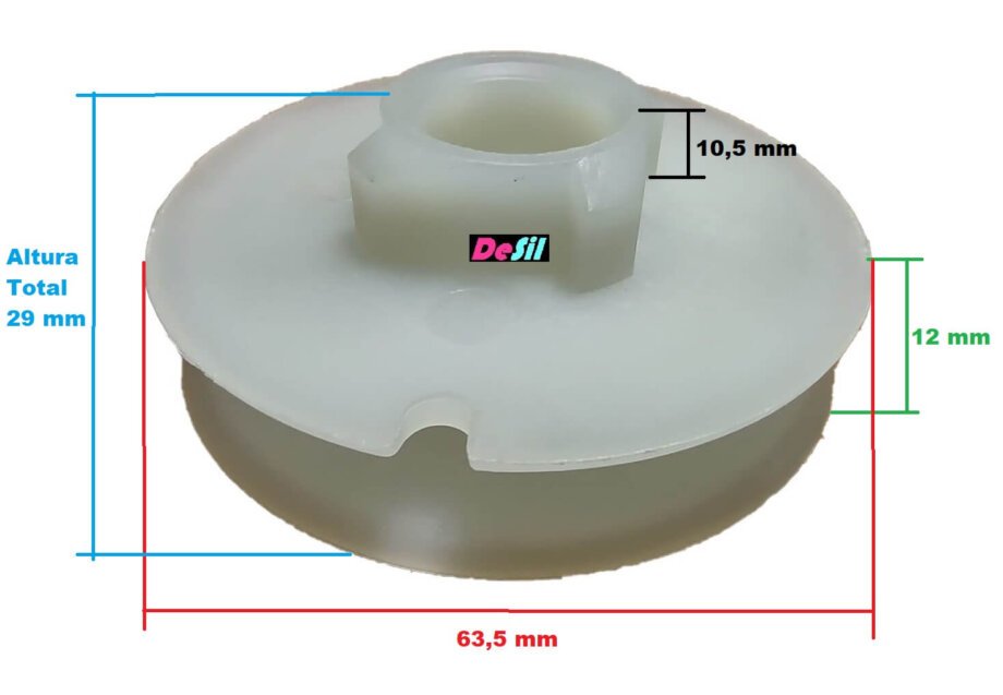Carretel de Partida / Polia para Motosserras Kawashima 45/52
