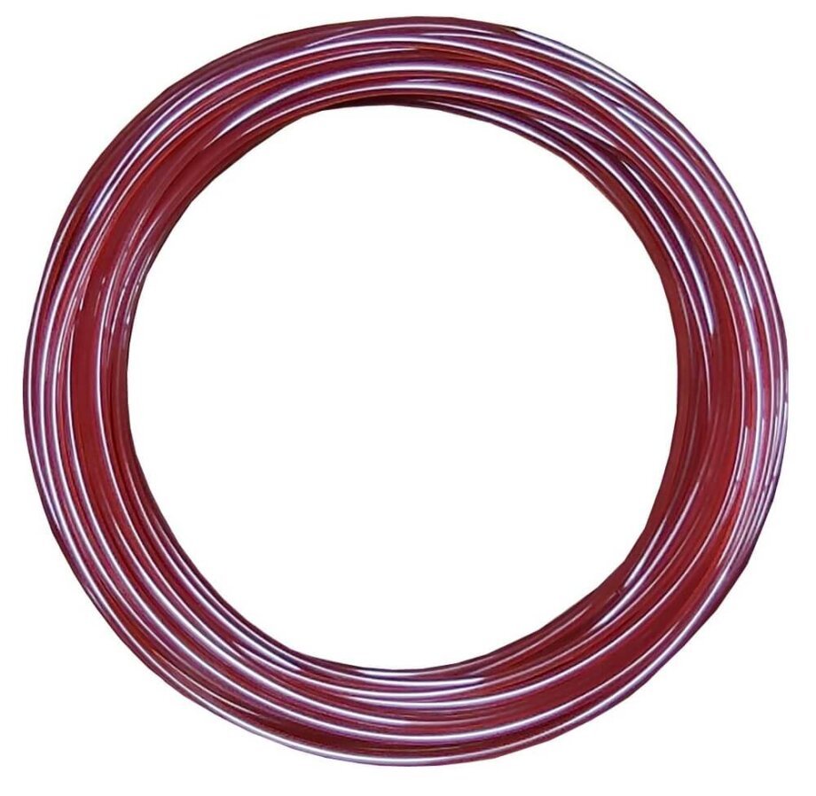 50 Metros de  Fio de Nylon p/ Roçadeiras 2,5 mm Redondo - Vermelho