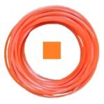 Rolo de Fio de Nylon 3,0 mm Quadrado - 1 KG! Para Roçadeiras - Laranja
