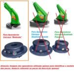 Carretel Completo Aparador de Grama Trapp Master 800 Plus