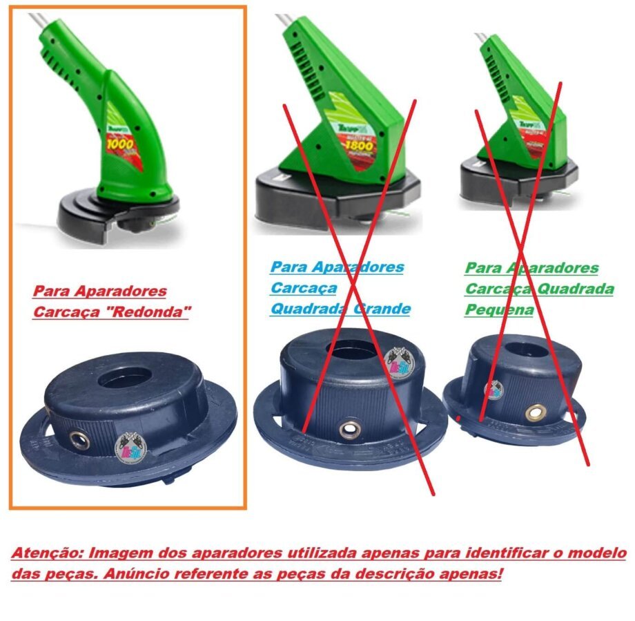 Carretel Completo Aparador de Grama Trapp Master 800 Plus