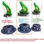 Carretel Completo Aparador de Grama Trapp Master500 Super800