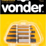 Kit Extrator Saca-Parafusos - Jogo com 5 Peças