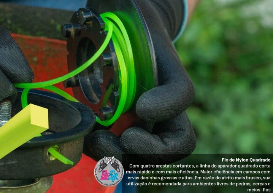 Rolo de Fio de Nylon para Roçadeira - 205 Metros - 3,0 mm - Quadrado - KWS