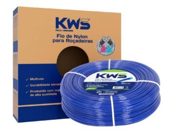 Rolo de Fio de Nylon para Roçadeira - 340 Metros - 2,5 mm - Redondo - KWS