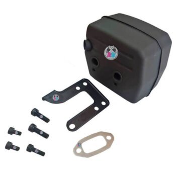 Silencioso com Suporte, Junta e Parafusos para Motosserra Husqvarna 61 / 268 / 272 XP