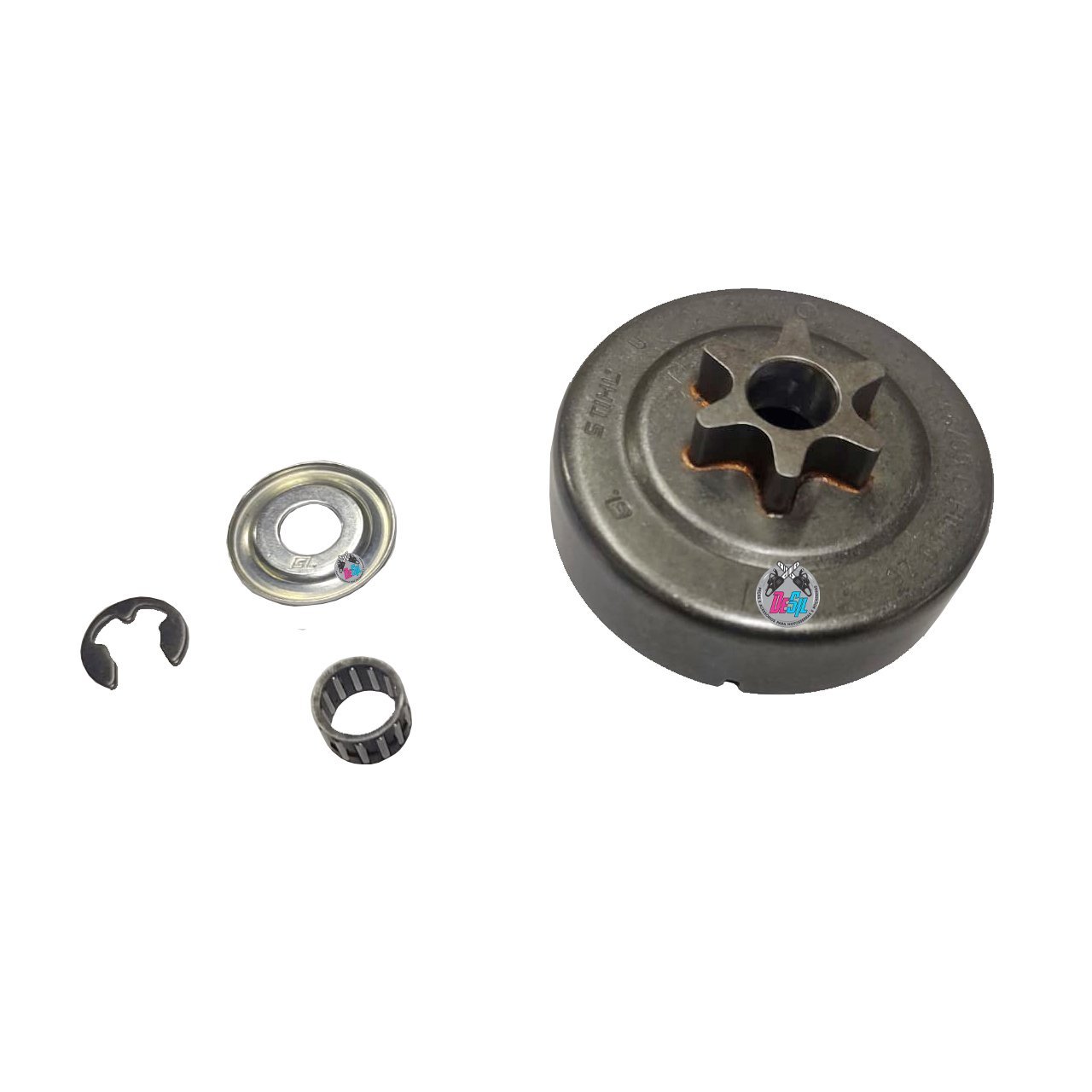 Pinhão para Motosserra Stihl MS 162 MS 172 MS 182 MS 212 com Gaiola e Arruelas - Original Pinhão para Motosserra Stihl MS 162 MS 172 MS 182 MS 212 com Gaiola e Arruelas - Original