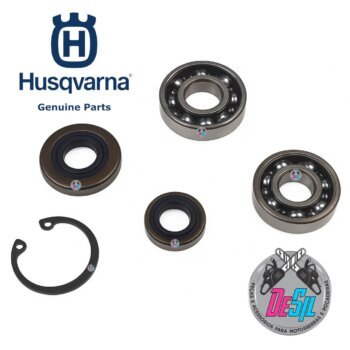 Kit Rolamentos com Retentores para Roçadeira Husqvarna 129R - Original