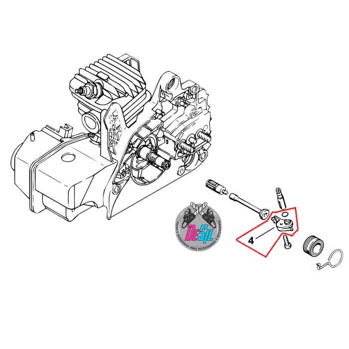 Elemento de Fixação da Bomba de Óleo para Motosserra Stihl MS 210 230 250 - Original Elemento de Fixação da Bomba de Óleo para Motosserra Stihl MS 210 230 250 - Original